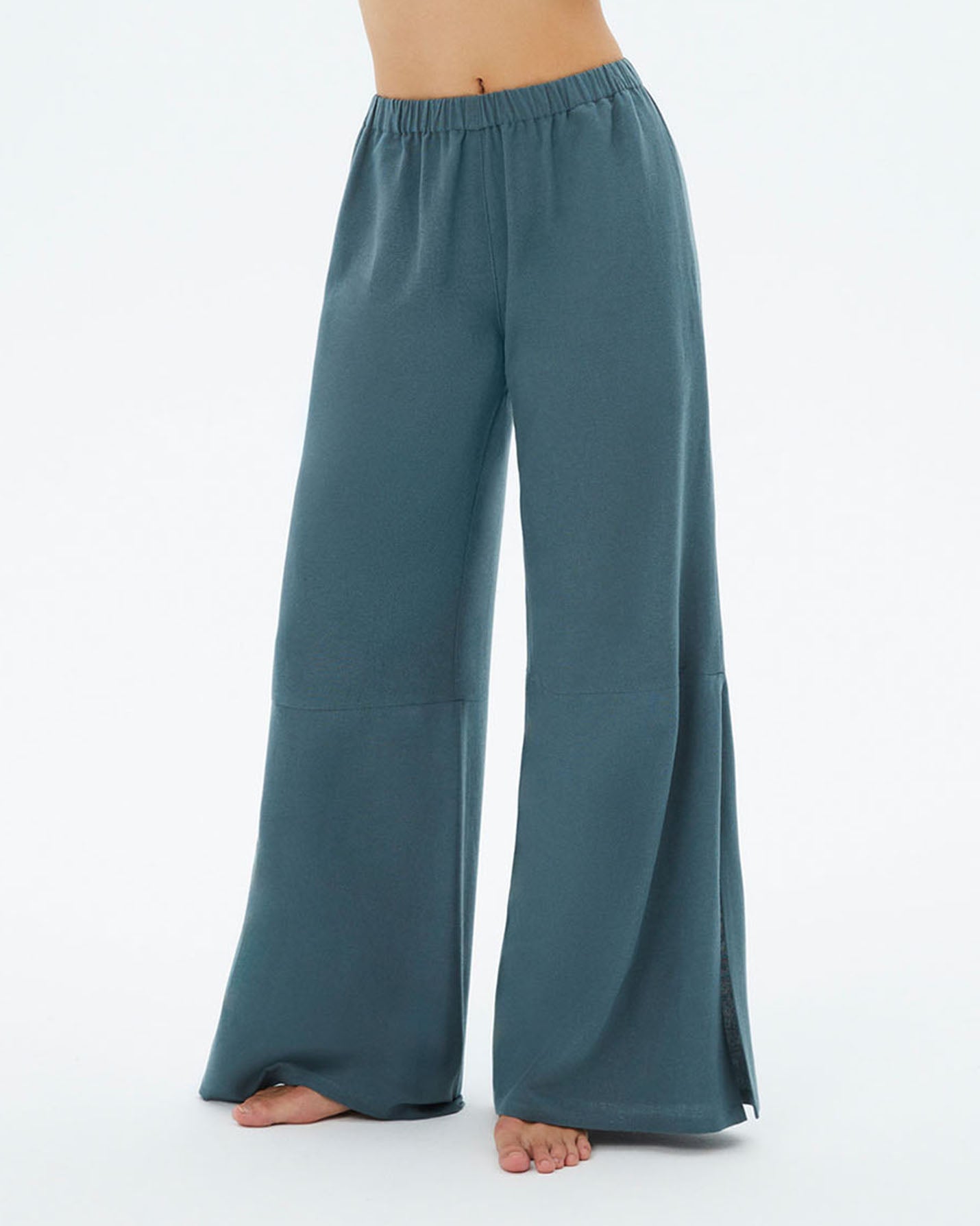 Slit Keten Pantolon