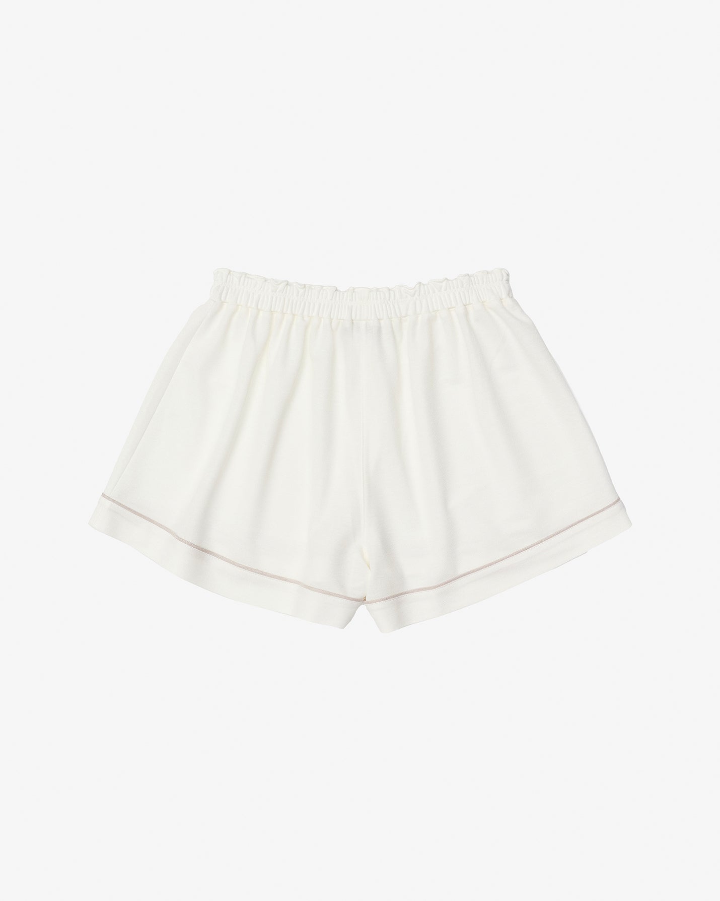 Ekru Biyeli Pijama Şort