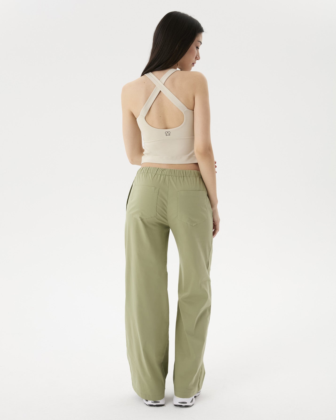 Matcha Bel Büzgülü Rahat Pantolon