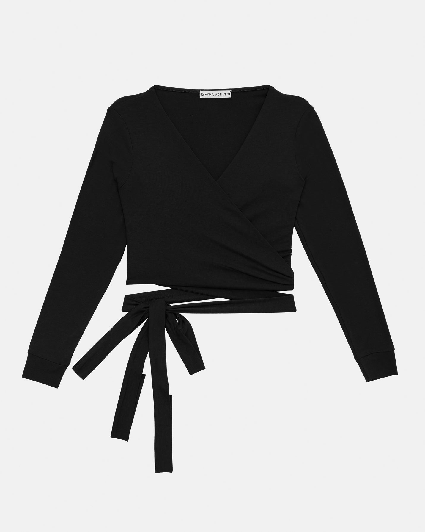 Siyah Anvelop Wrap Crop