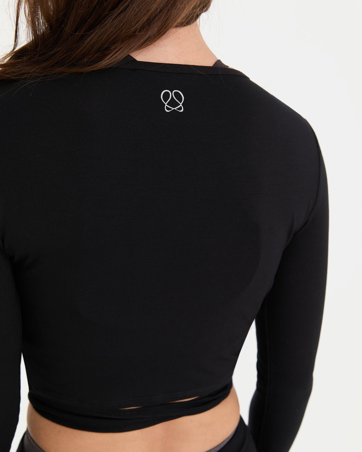 Siyah Anvelop Wrap Crop