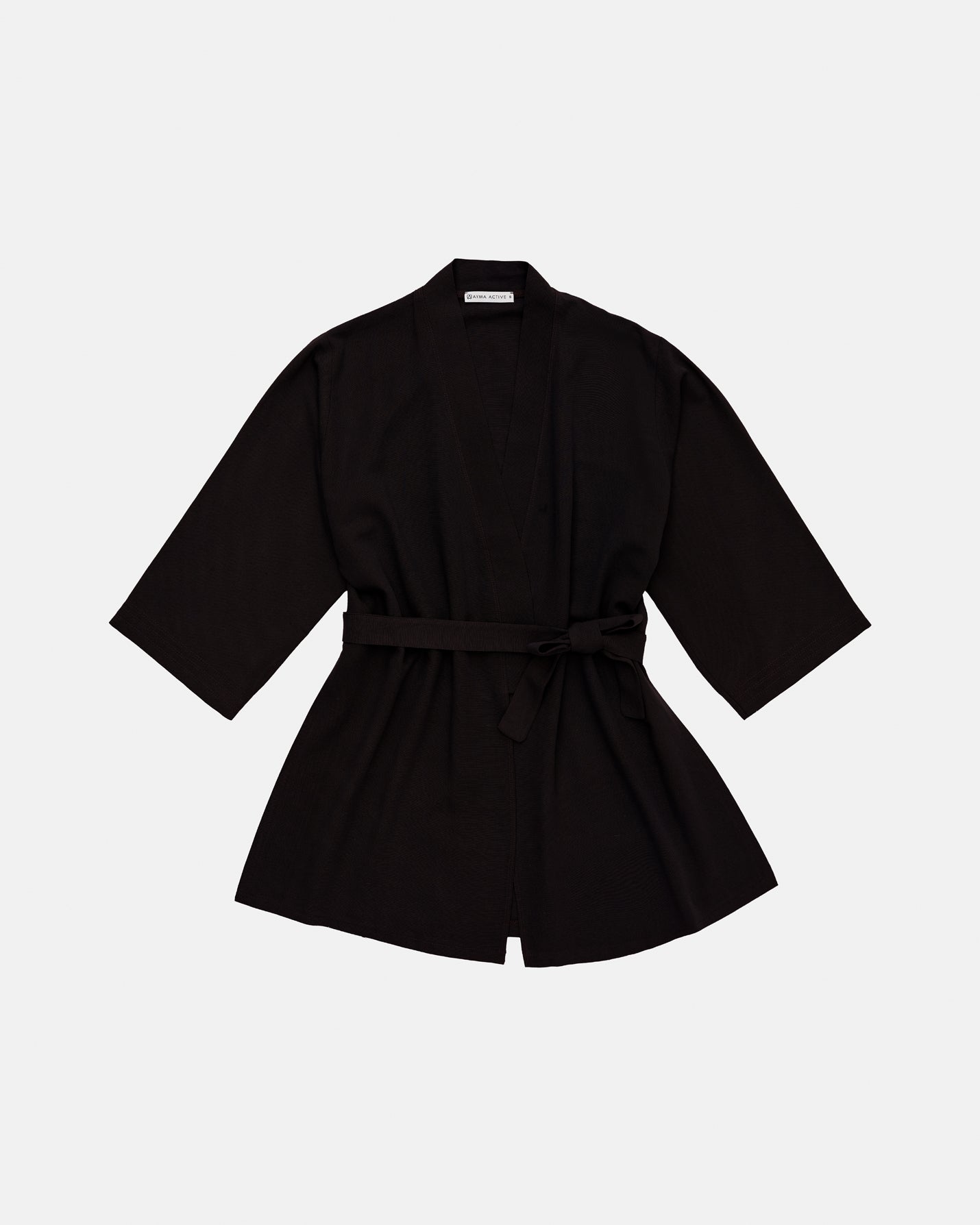 Siyah Keten Kimono