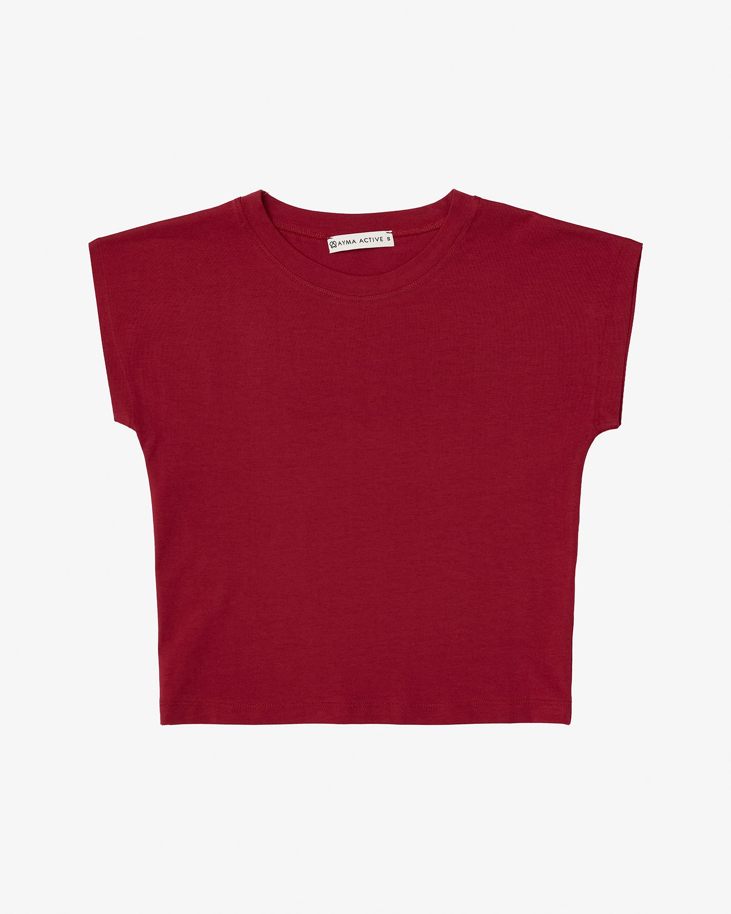 Sangria Basic Half Crop T-shirt