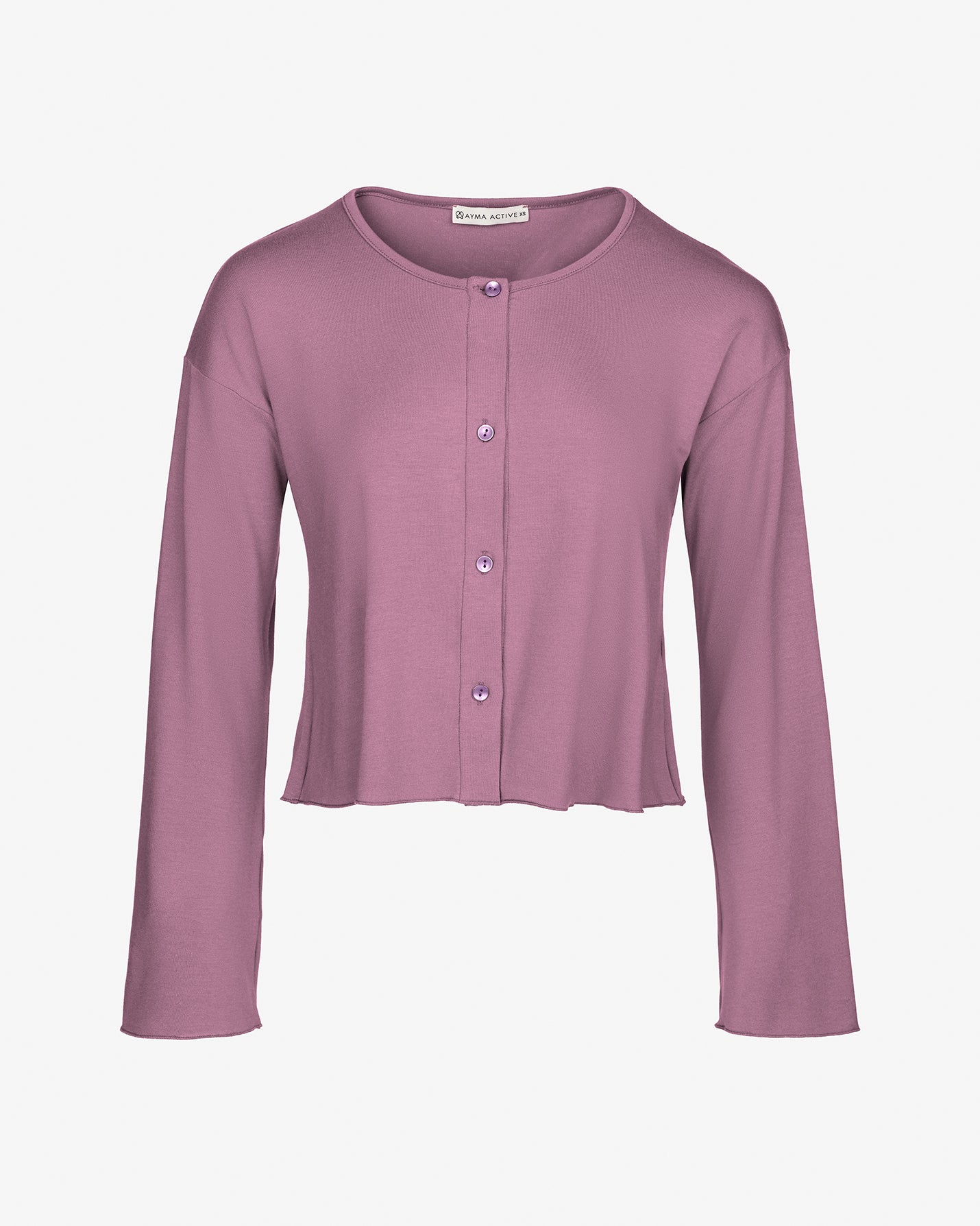 Lila Volanlı Pijama Üstü