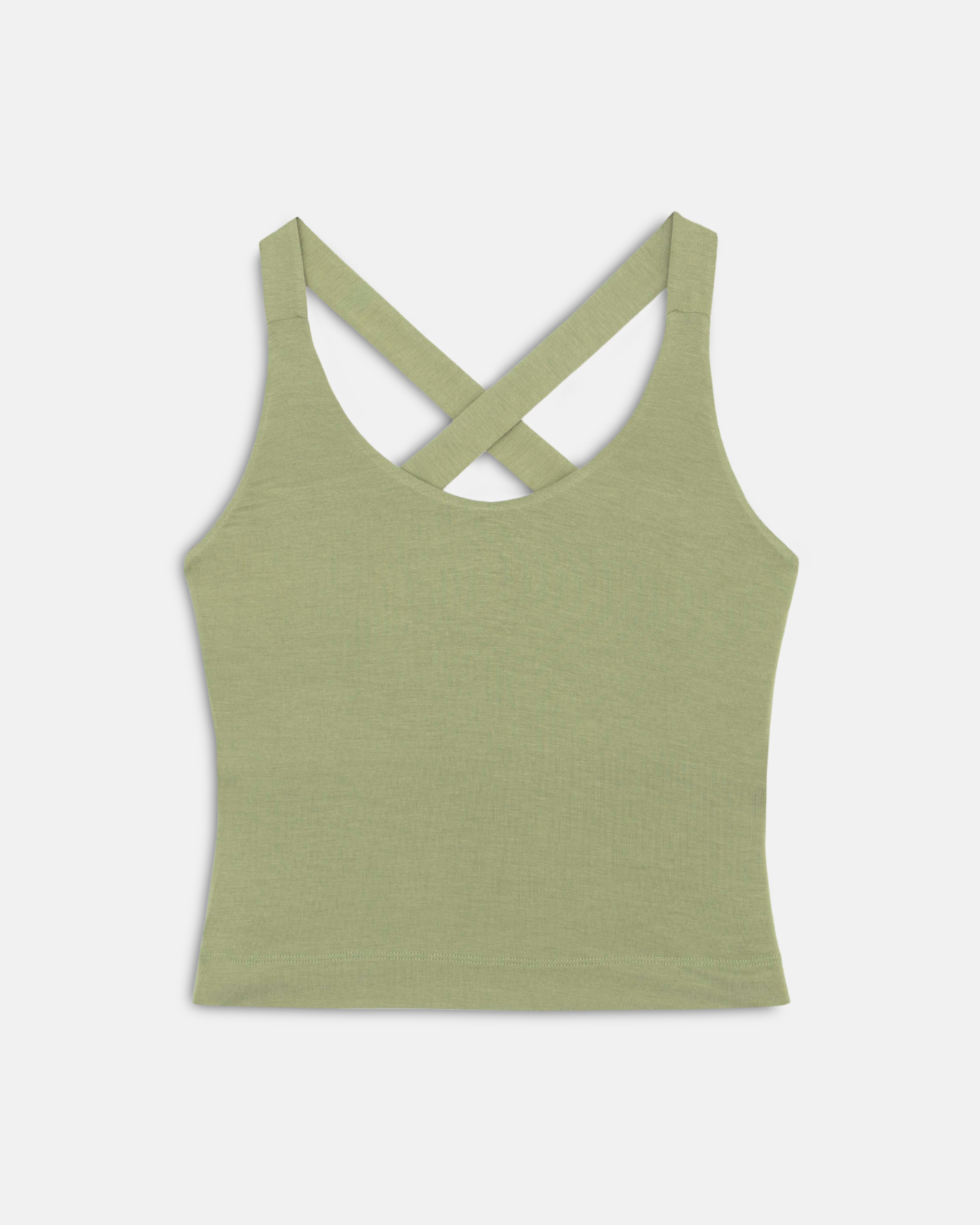 Matcha Halter Half Crop Bluz