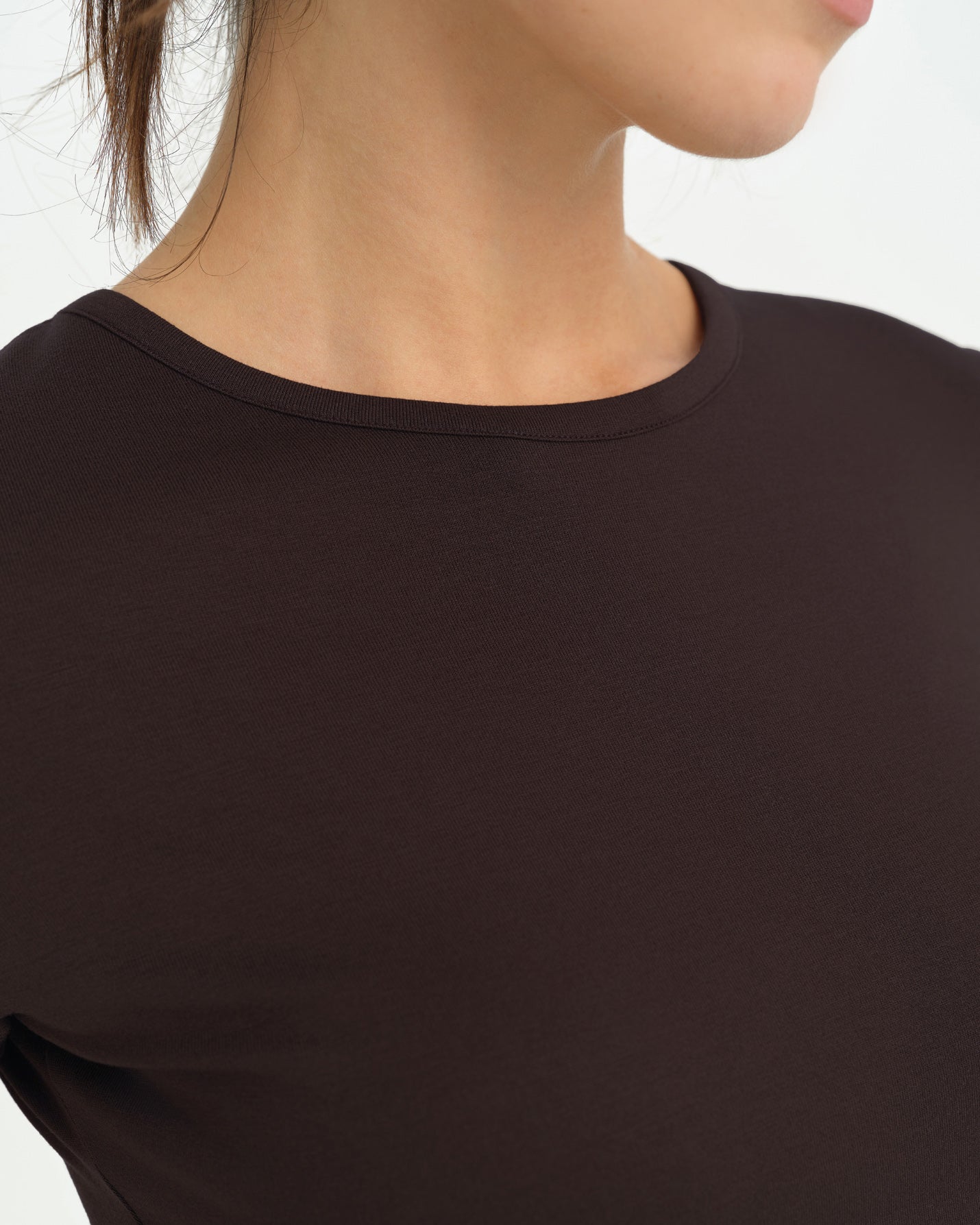 Kahverengi Basic T-shirt