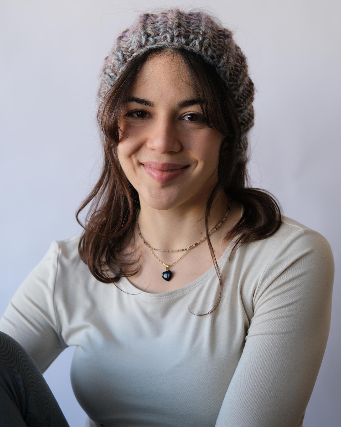 Menekşe El Örgüsü Saç Bandı