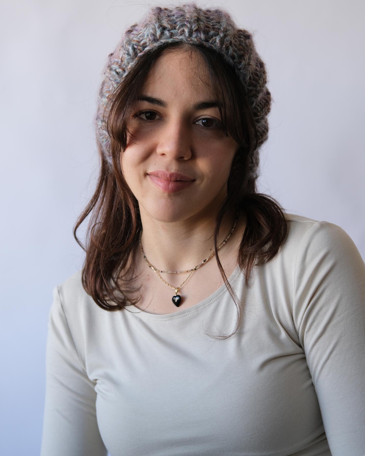 Menekşe El Örgüsü Saç Bandı