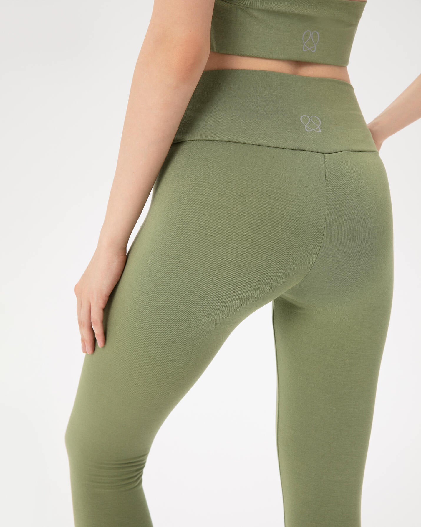 Matcha Çift Katlı Basic Viskoz Tayt