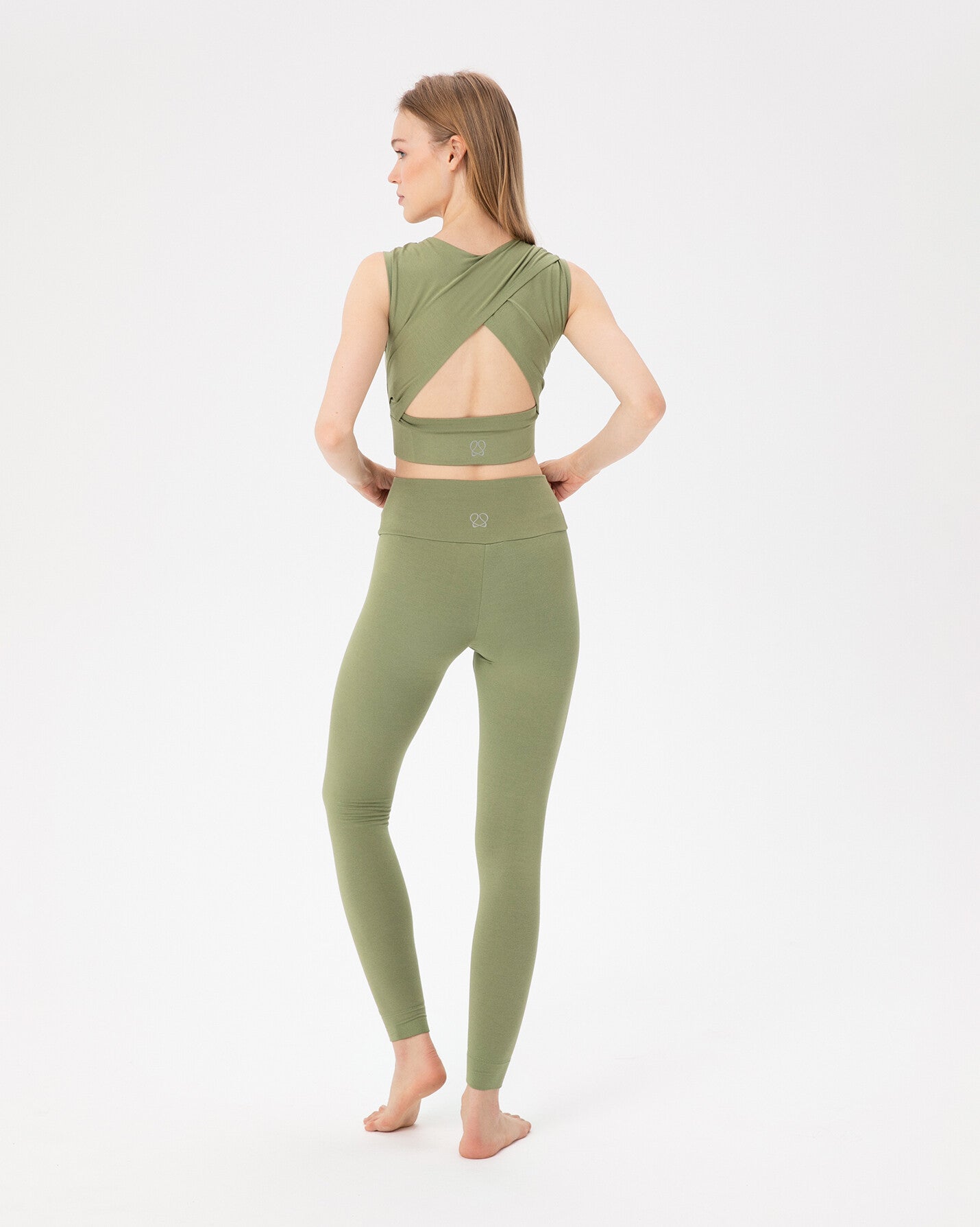 Matcha Çift Katlı Basic Viskoz Tayt