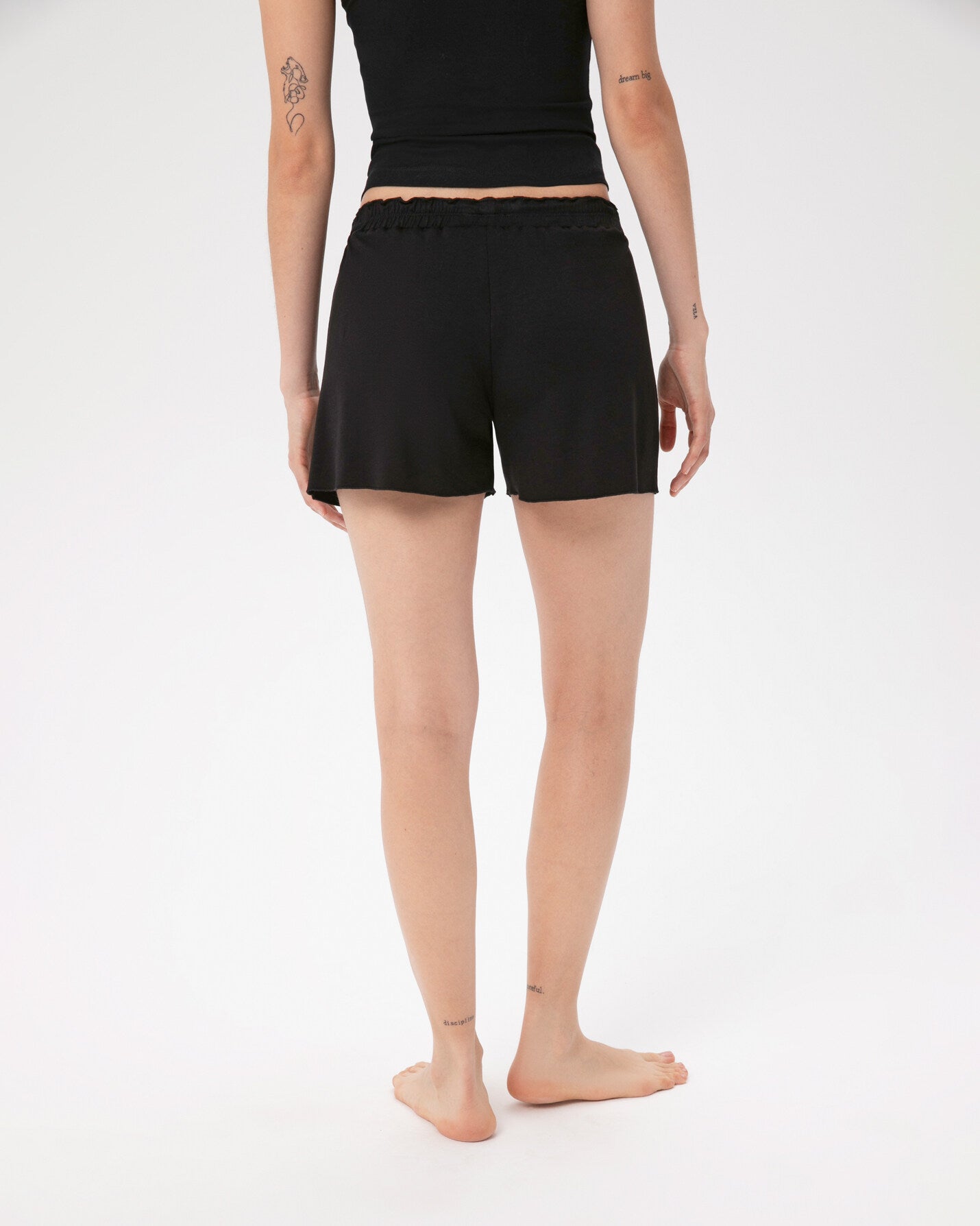 Siyah Büzgülü Pijama Boxer