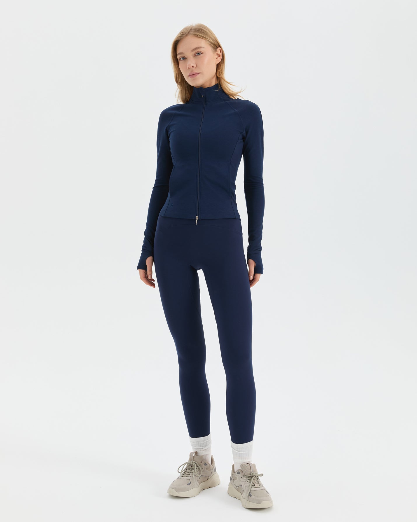 Indigo Dar Fit Spor Üst