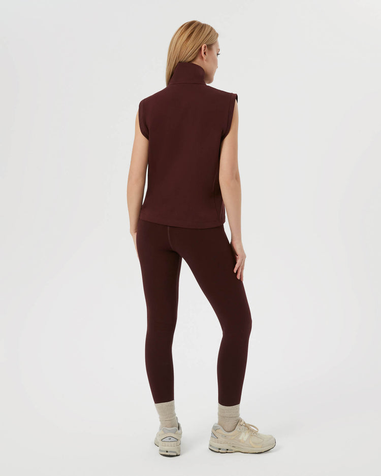 Kestane Dik Yaka Yelek