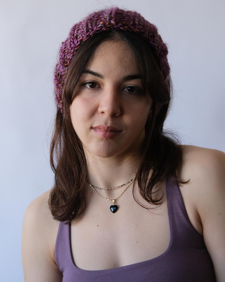 Frambuaz El Örgüsü Saç Bandı