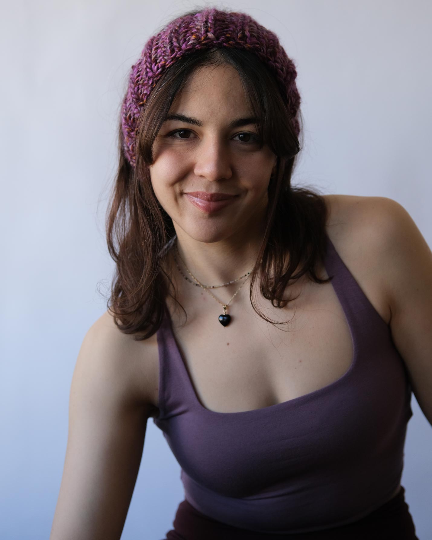 Frambuaz El Örgüsü Saç Bandı