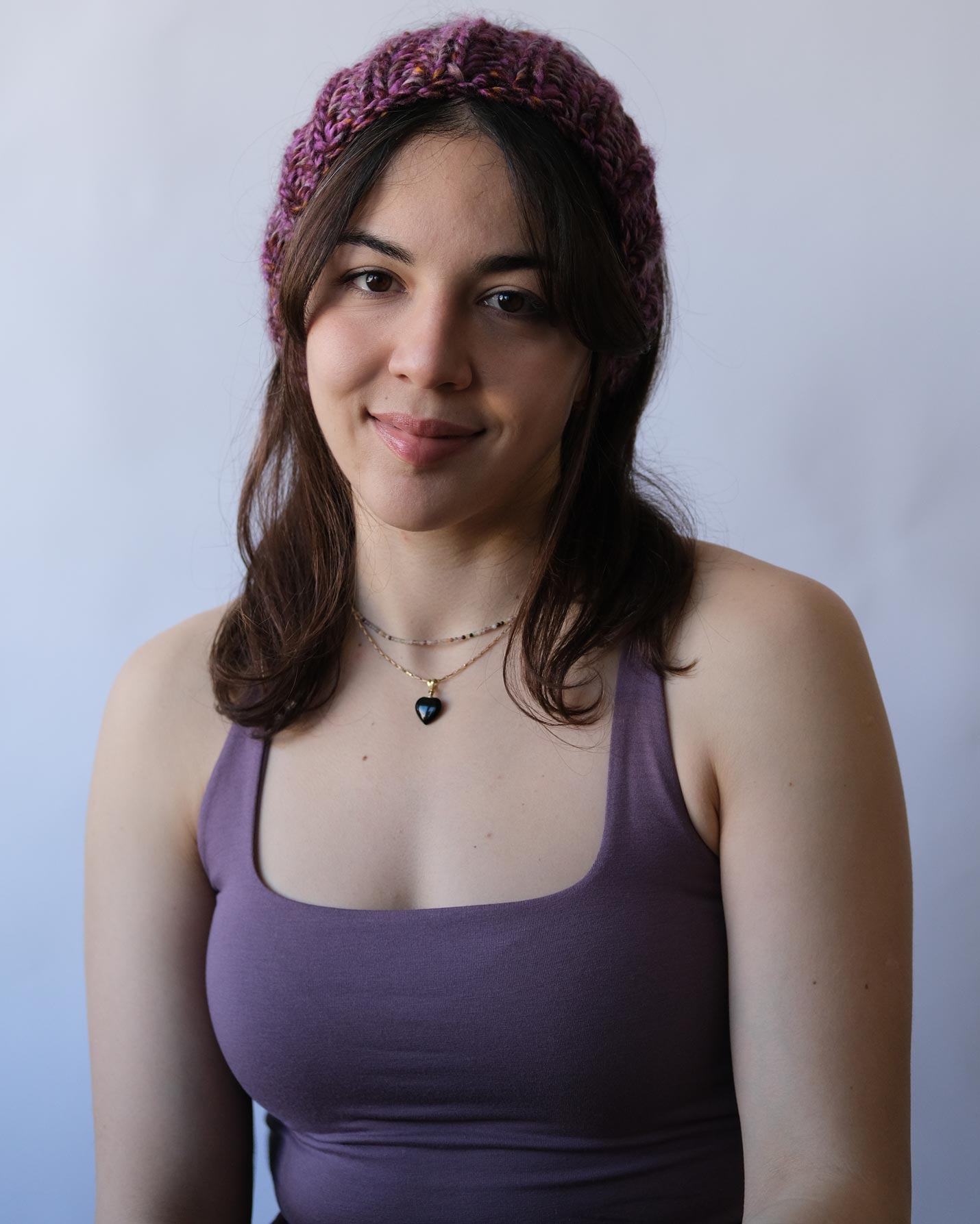 Frambuaz El Örgüsü Saç Bandı