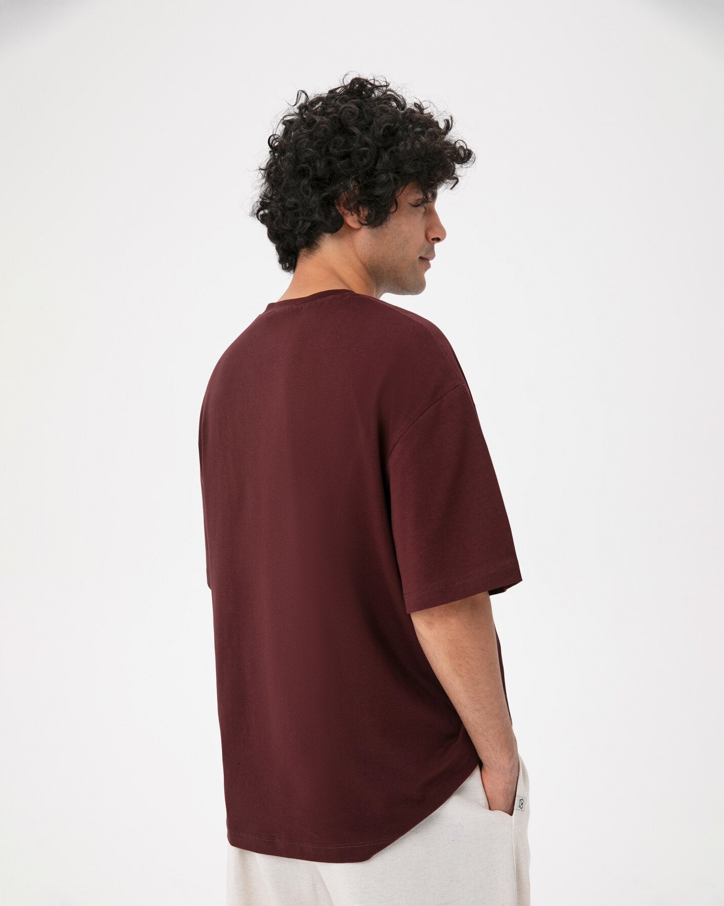 Kestane Erkek Oversize T-shirt