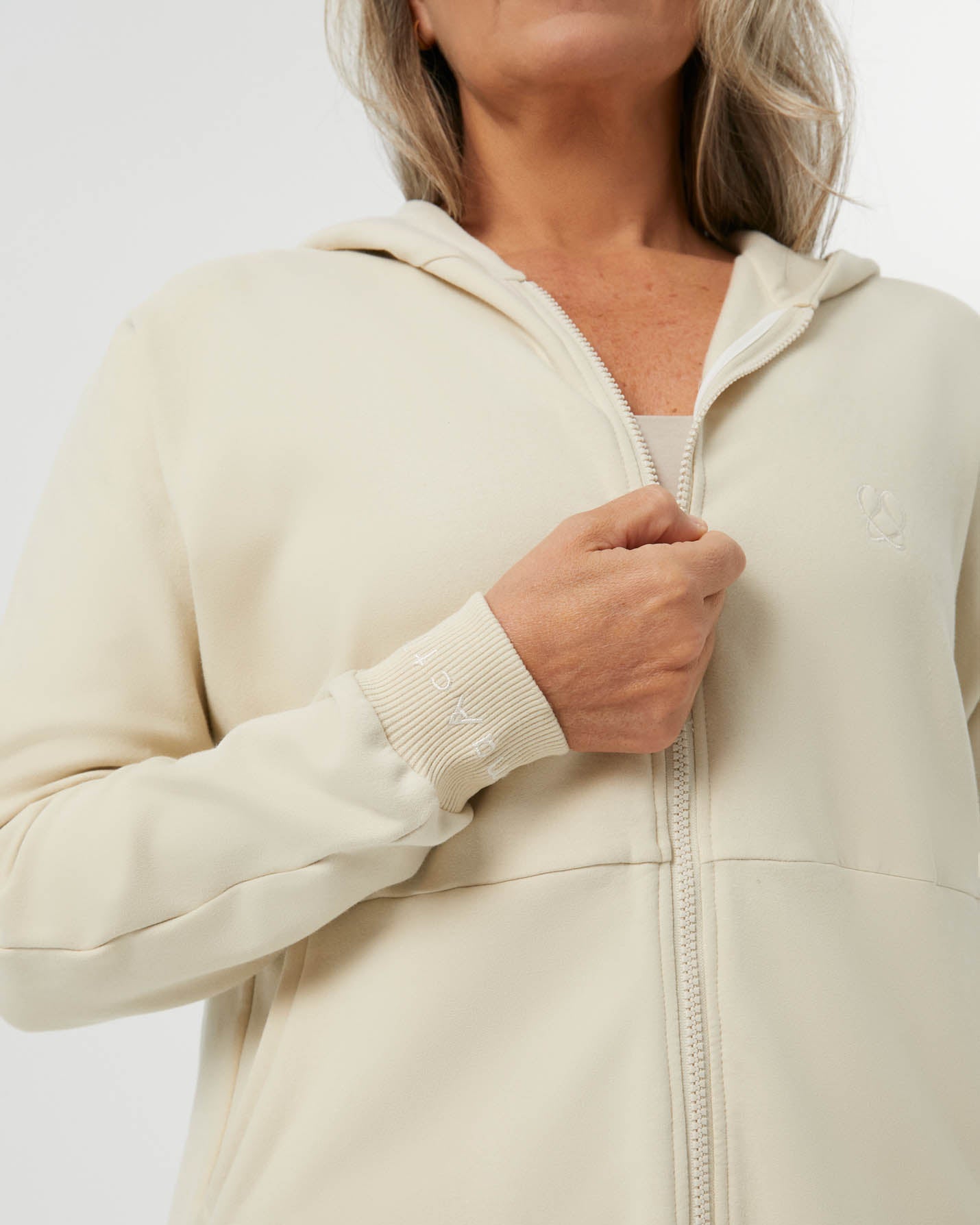 Vanilya Fermuarlı Hoodie