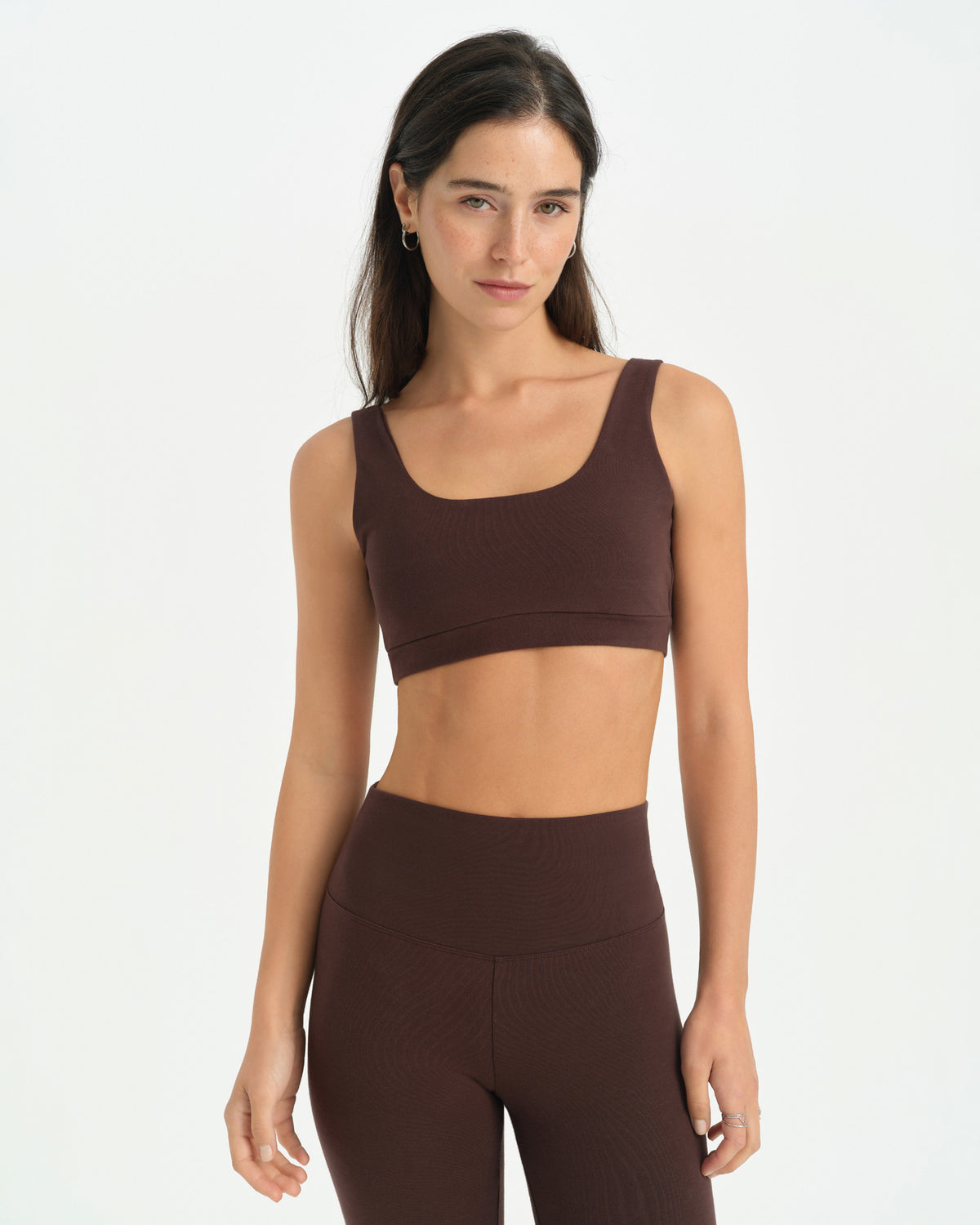 Kahverengi Low Back Bra