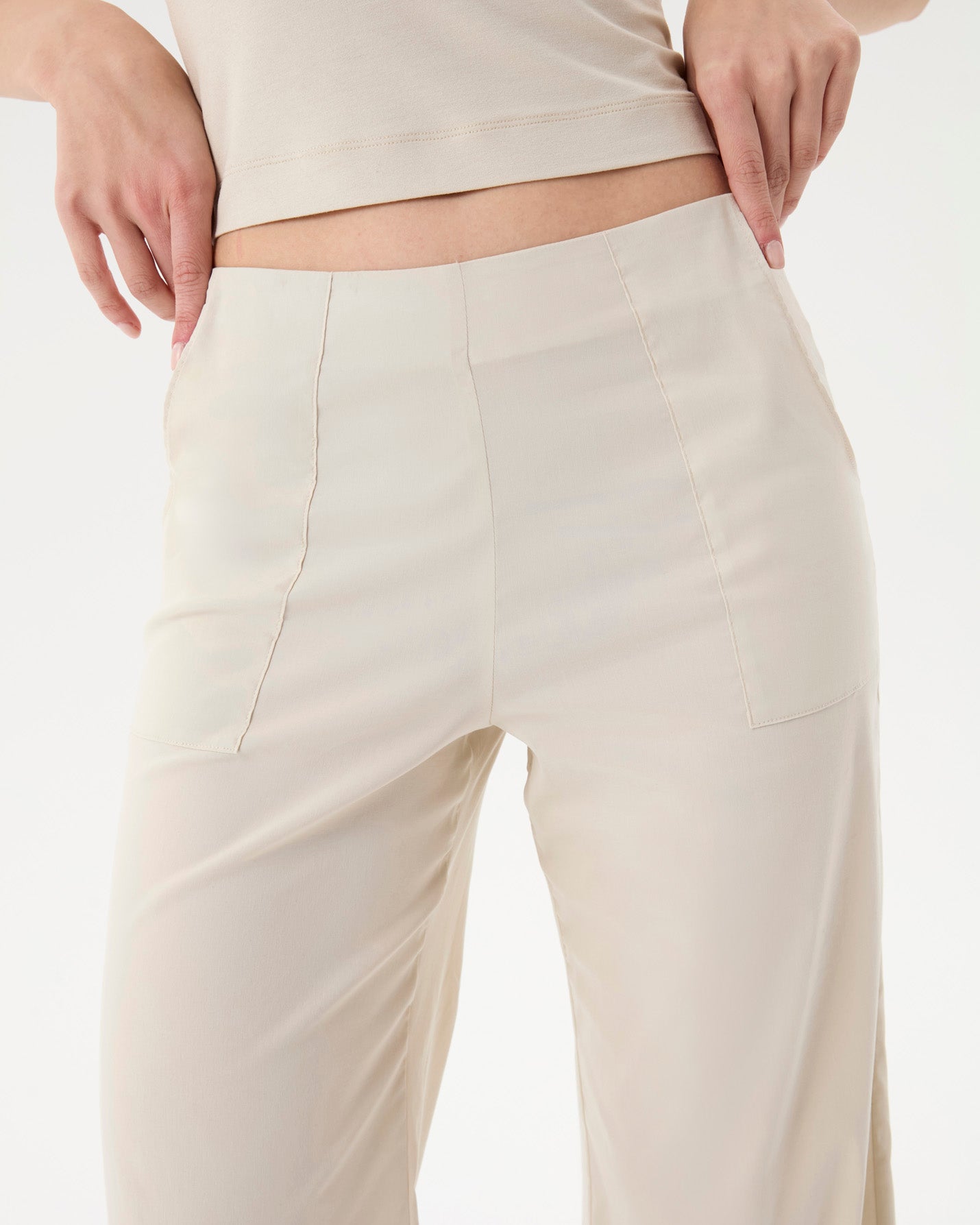 Krema Flare Pensli Pantolon