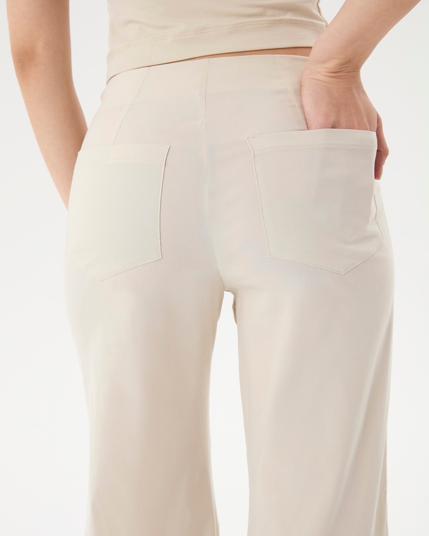 Krema Flare Pensli Pantolon
