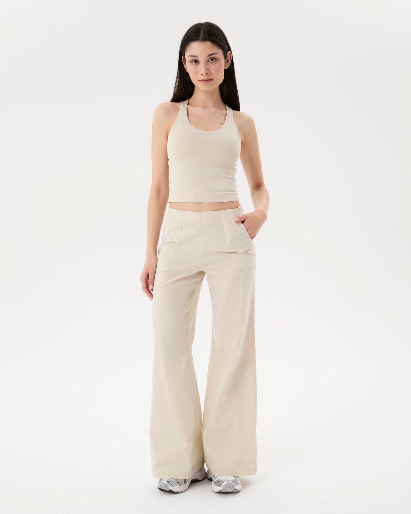 Krema Flare Pensli Pantolon