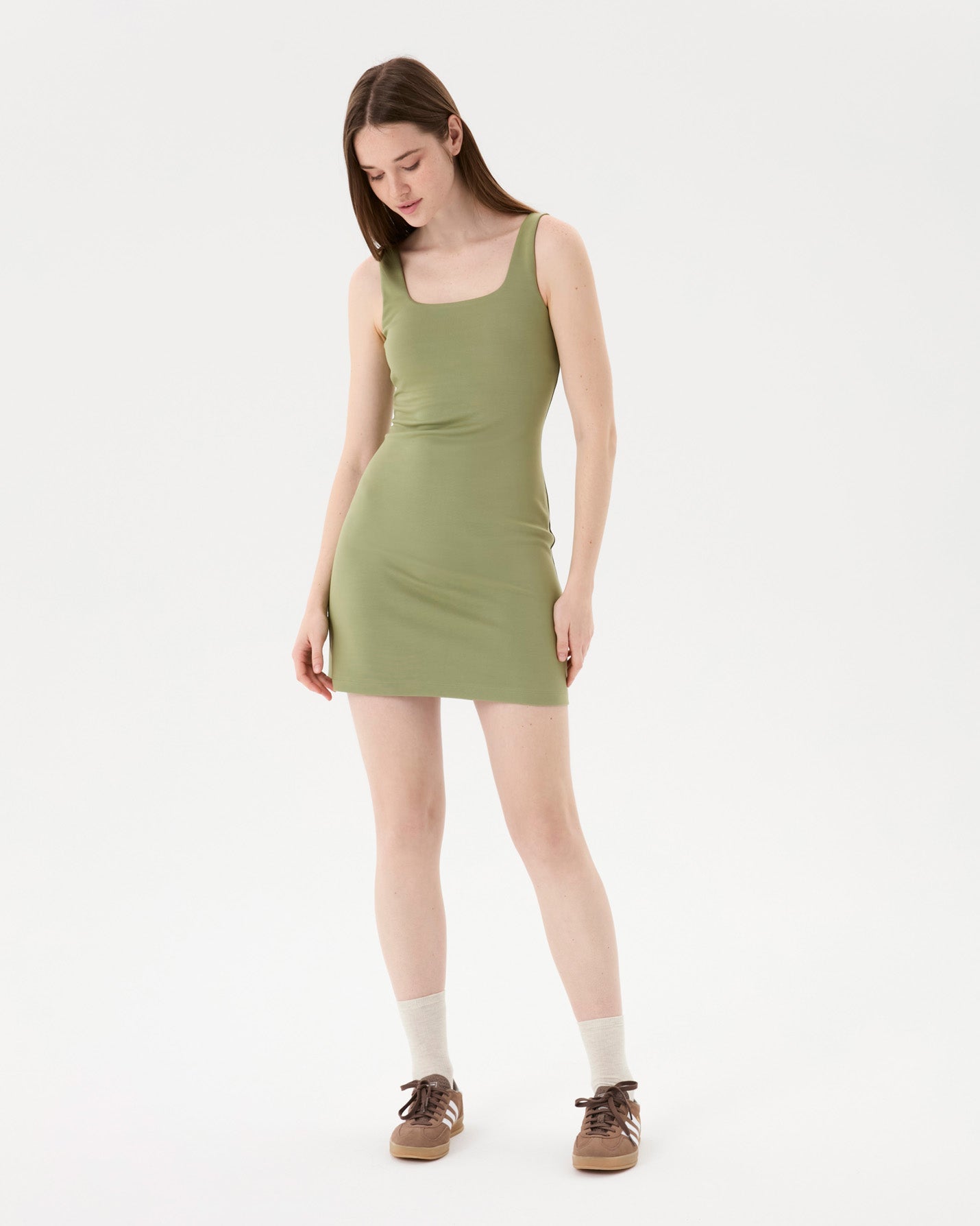 Matcha Low Back Elbise