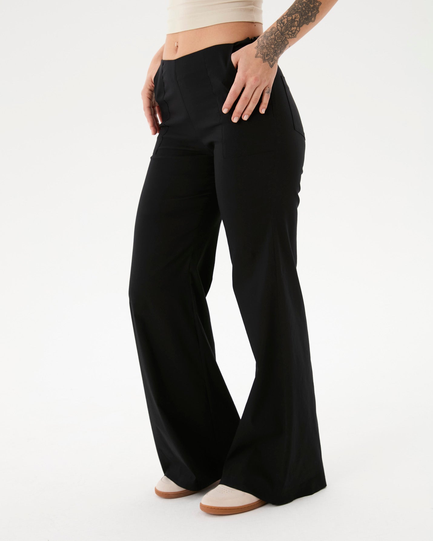 Siyah Flare Pensli Pantolon