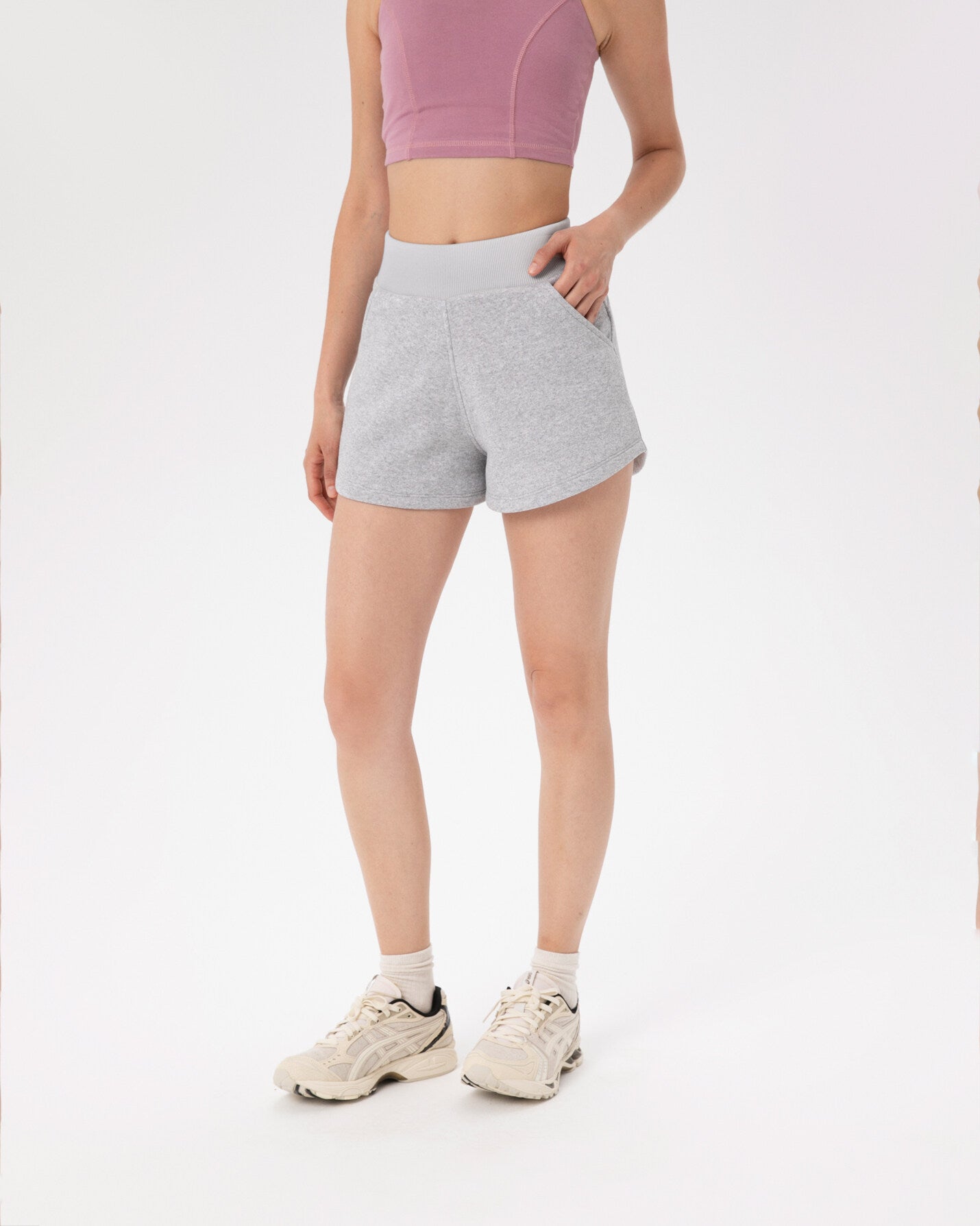 Gri Melanj Sweatshort