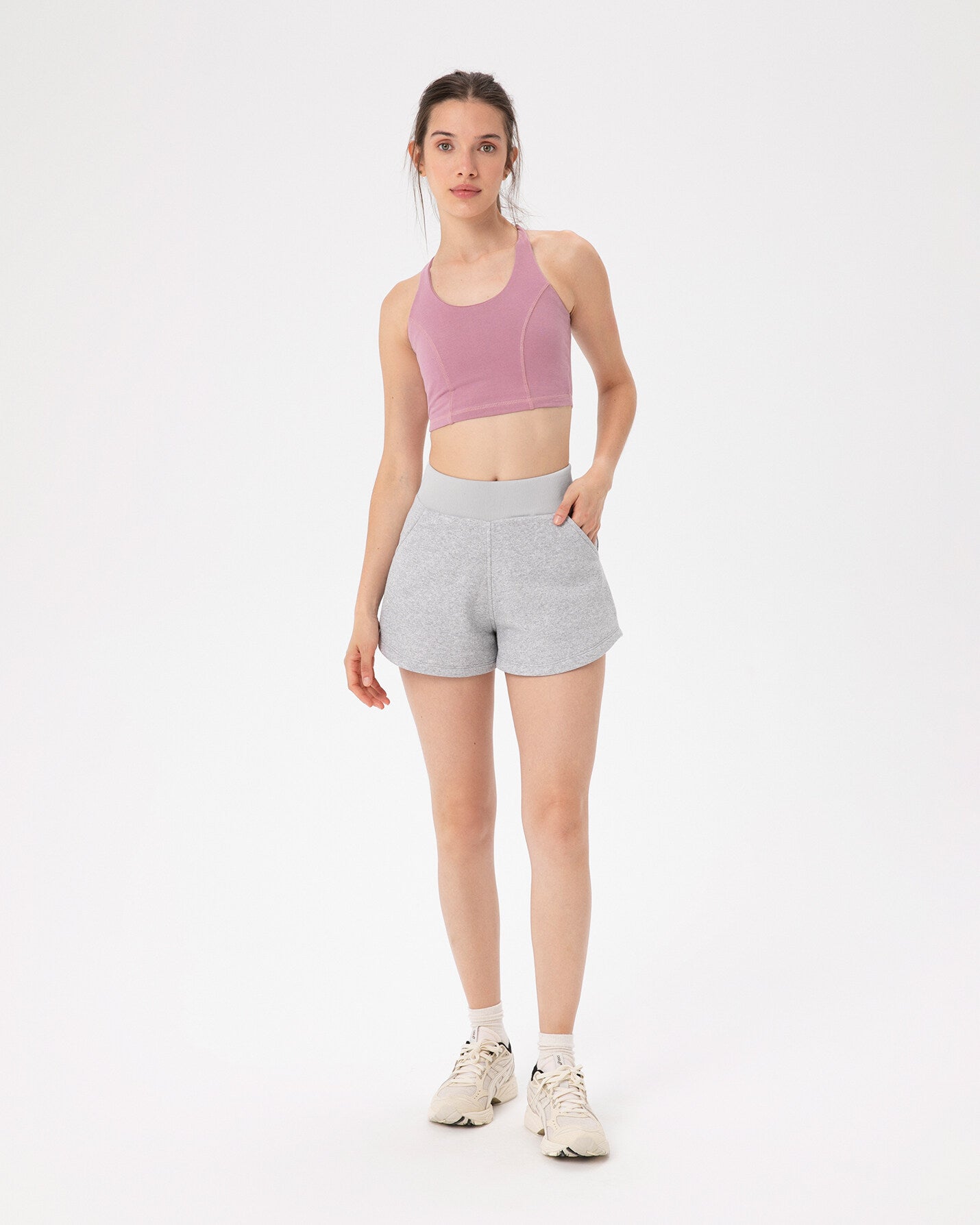 Gri Melanj Sweatshort