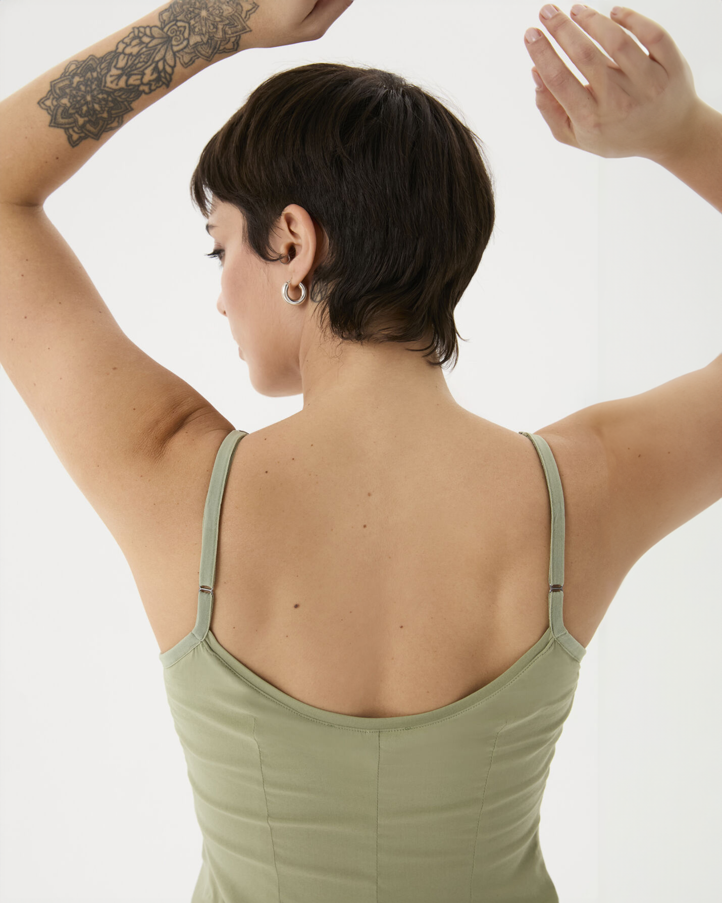 Matcha Büzgülü Tulumlu Elbise