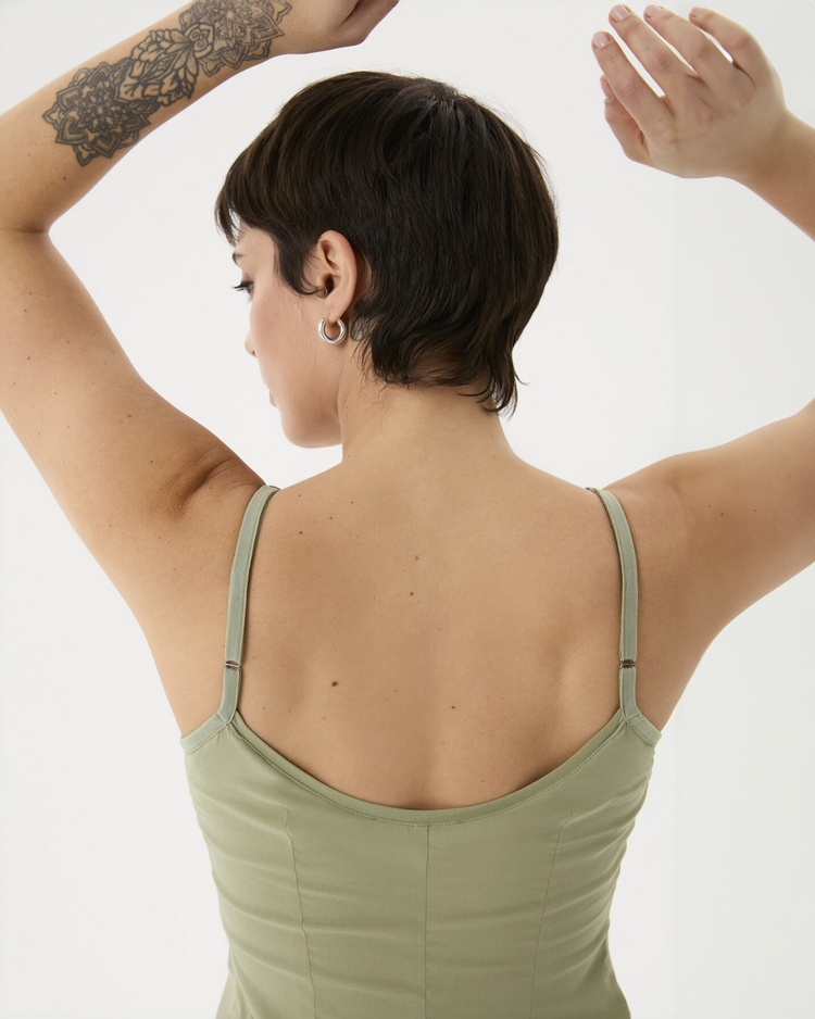 Matcha Büzgülü Tulumlu Elbise