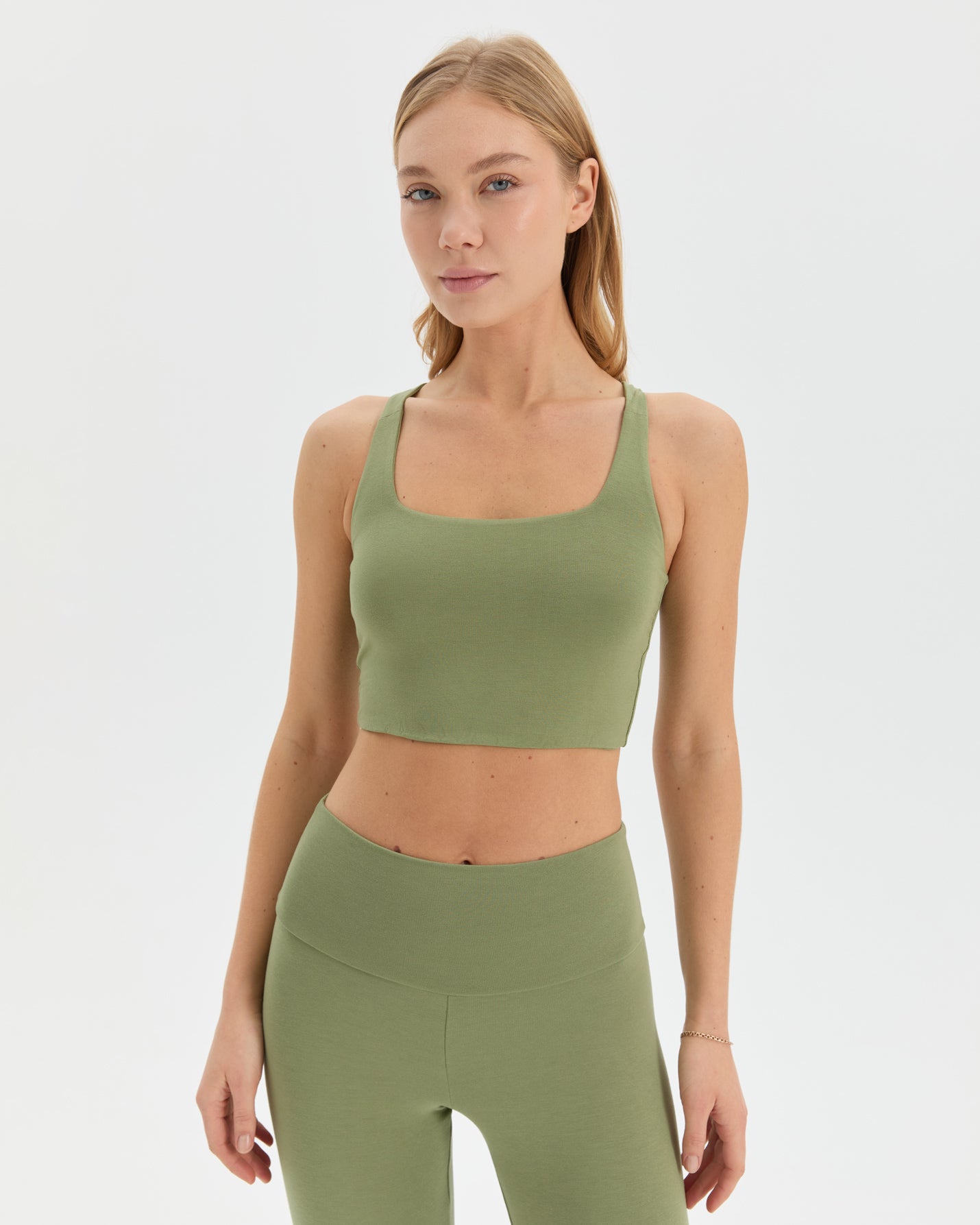 Matcha Yüzücü Yoga Bra