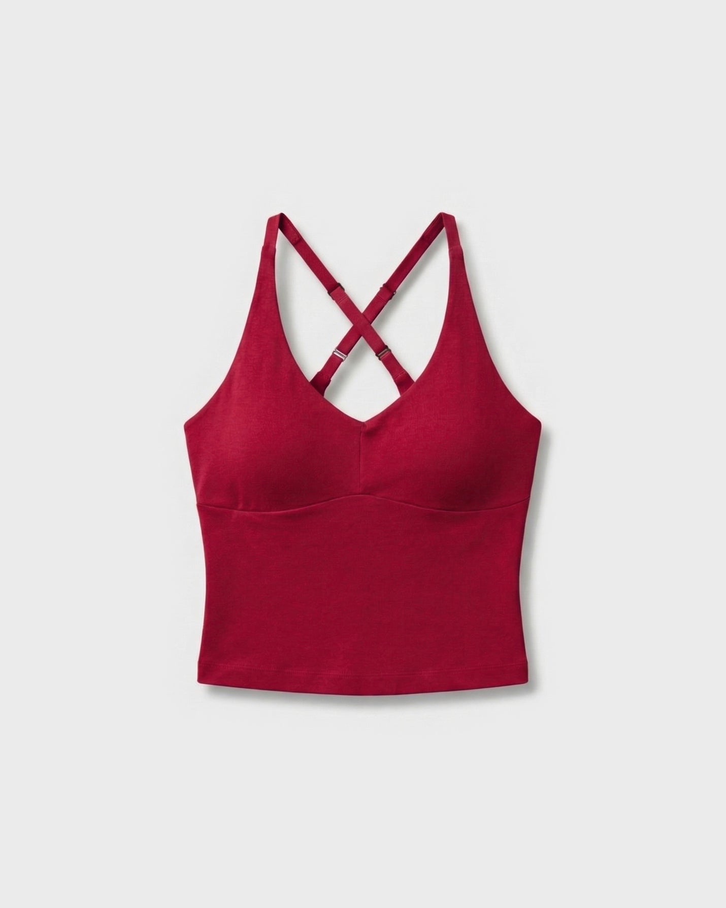 Vişne V Yaka Longline Bralet