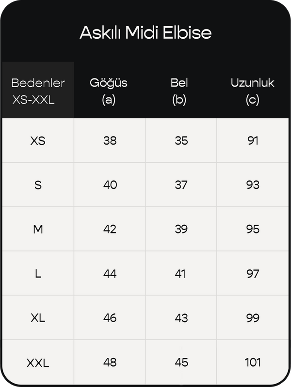 Ürün ölçü görseli 2