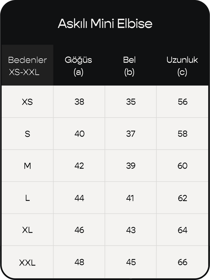 Ürün ölçü görseli 2