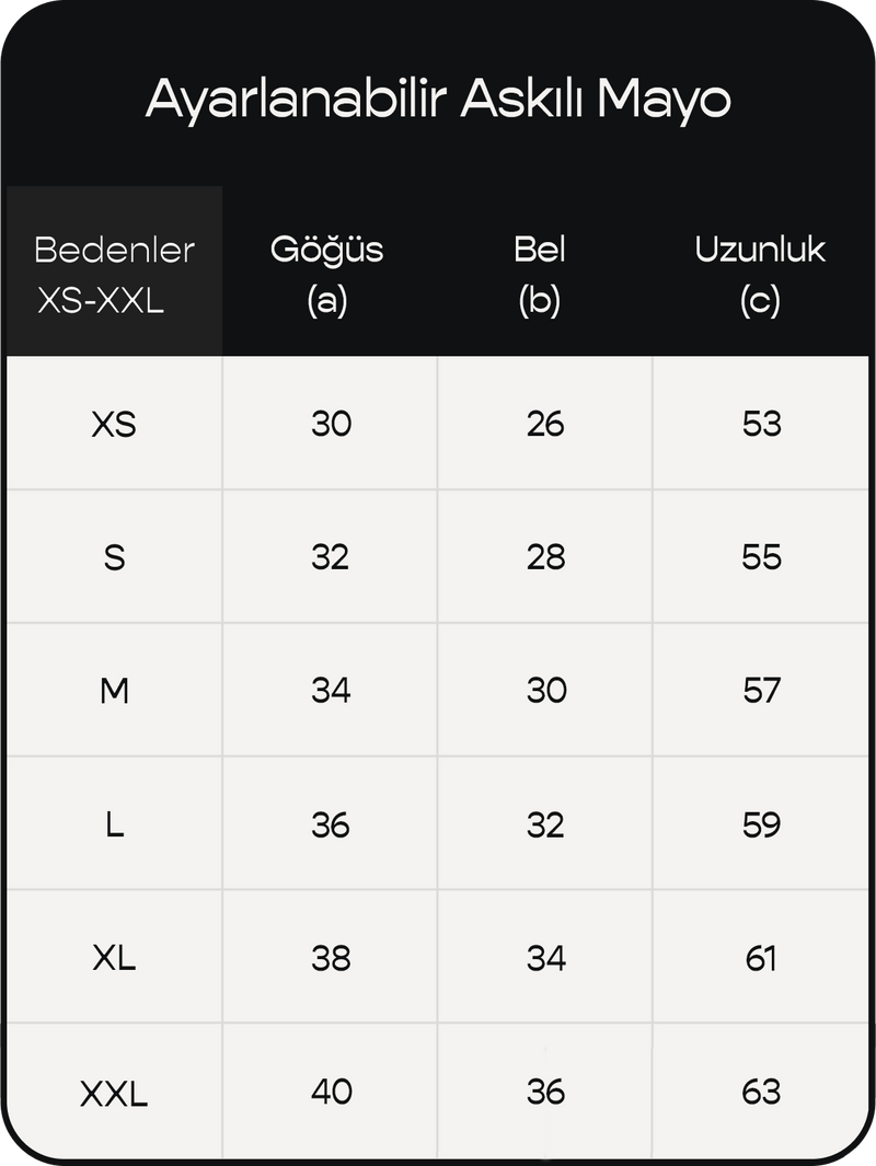 Ürün ölçü görseli 2