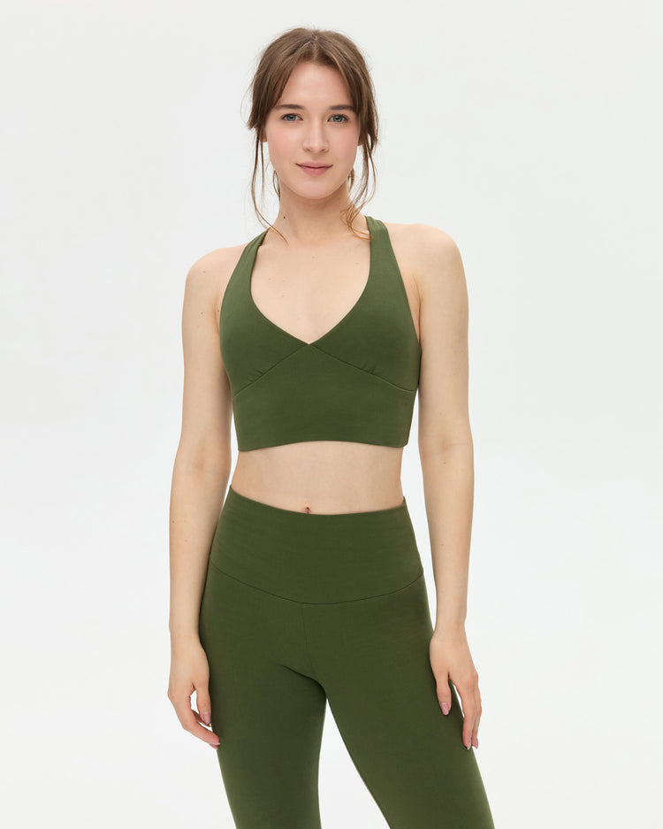 Haki Halter Büstiyer