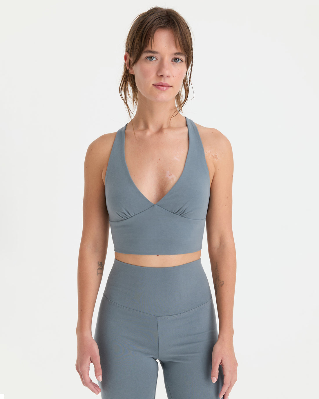 Mavi Ladin Halter Büstiyer