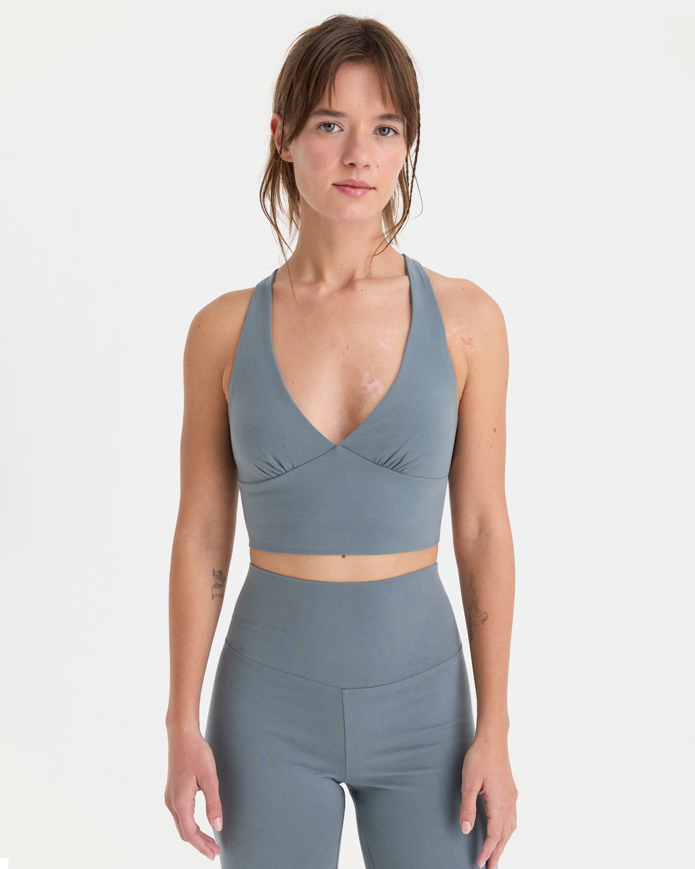 Mavi Ladin Halter Büstiyer