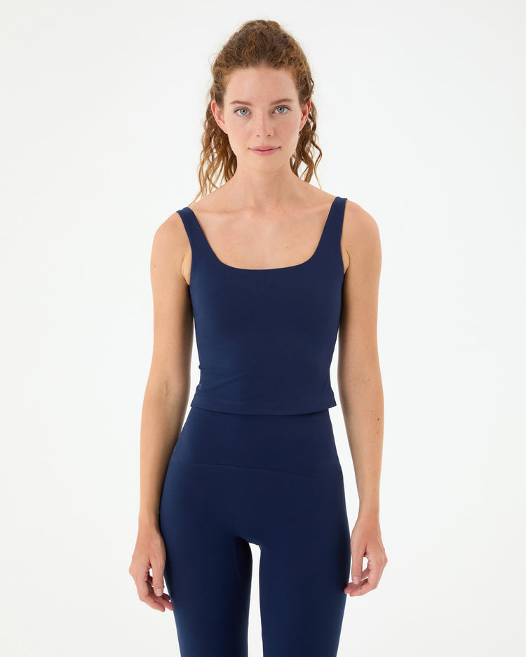 Indigo Low Back Motion Half Crop