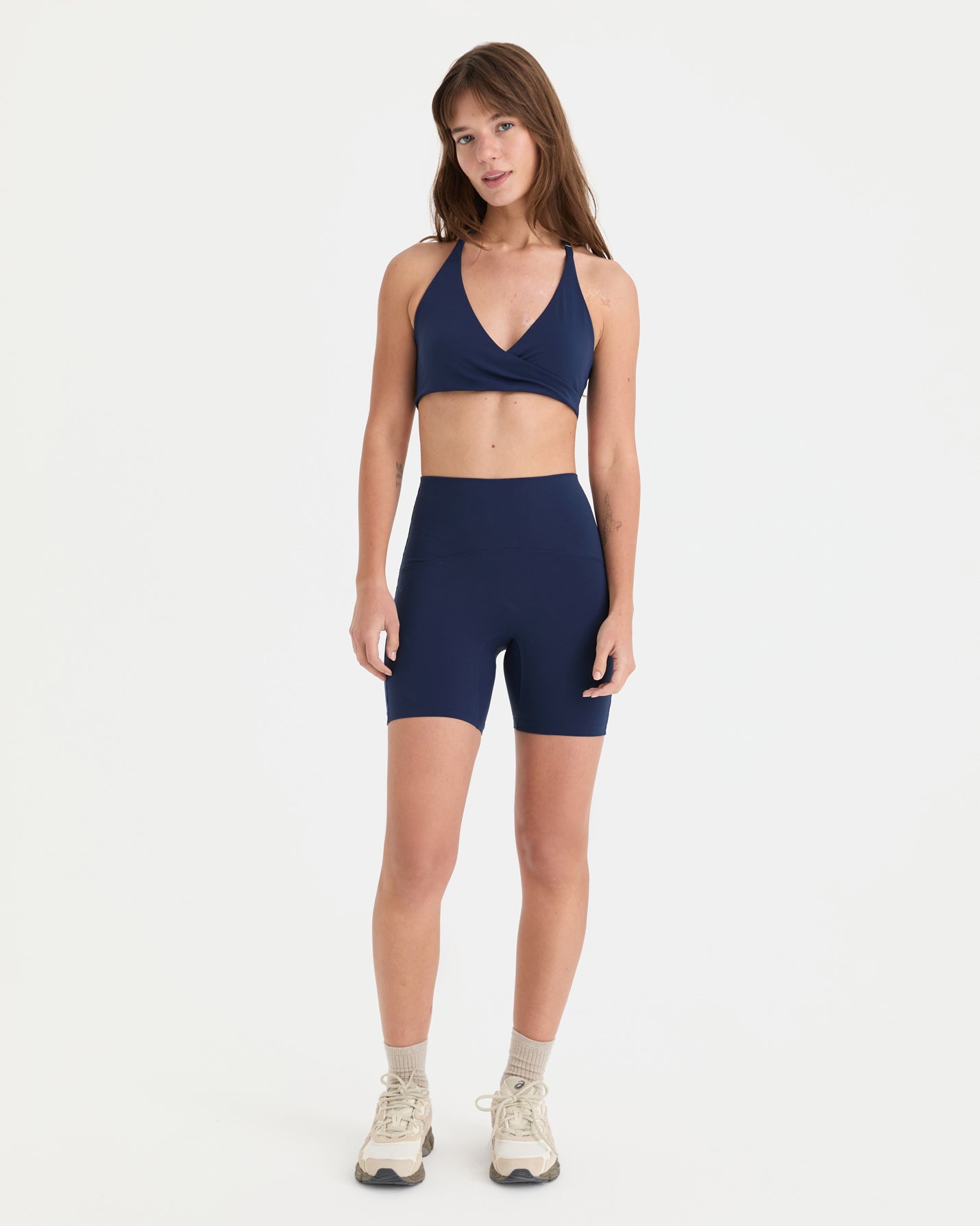 Indigo Halter Wrap Motion Bra