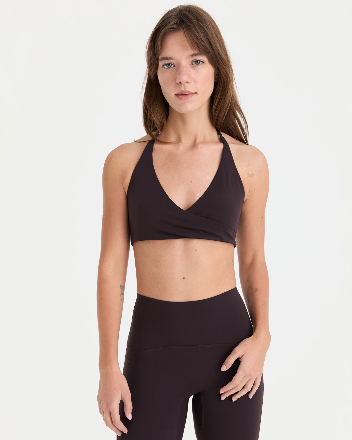 Mürdüm Halter Wrap Motion Bra