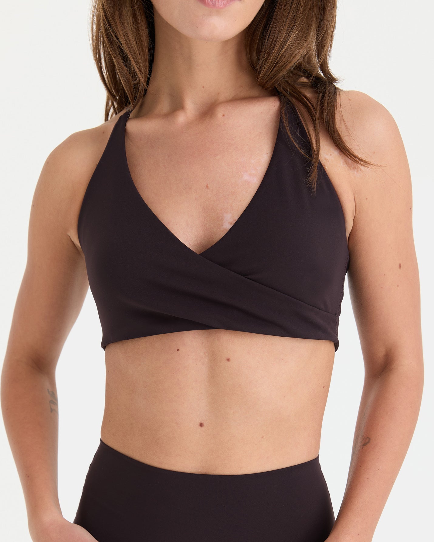 Mürdüm Halter Wrap Motion Bra