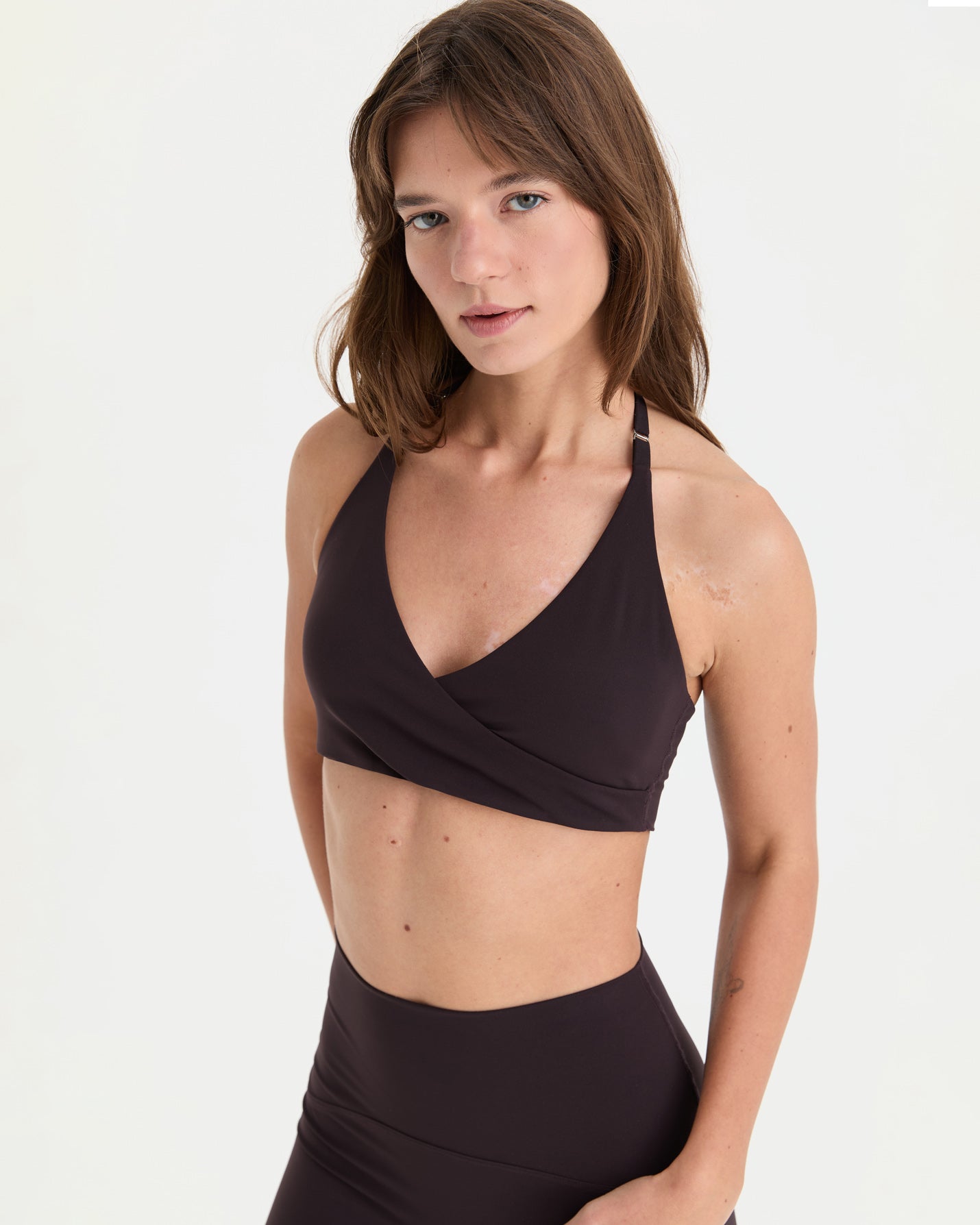 Mürdüm Halter Wrap Motion Bra