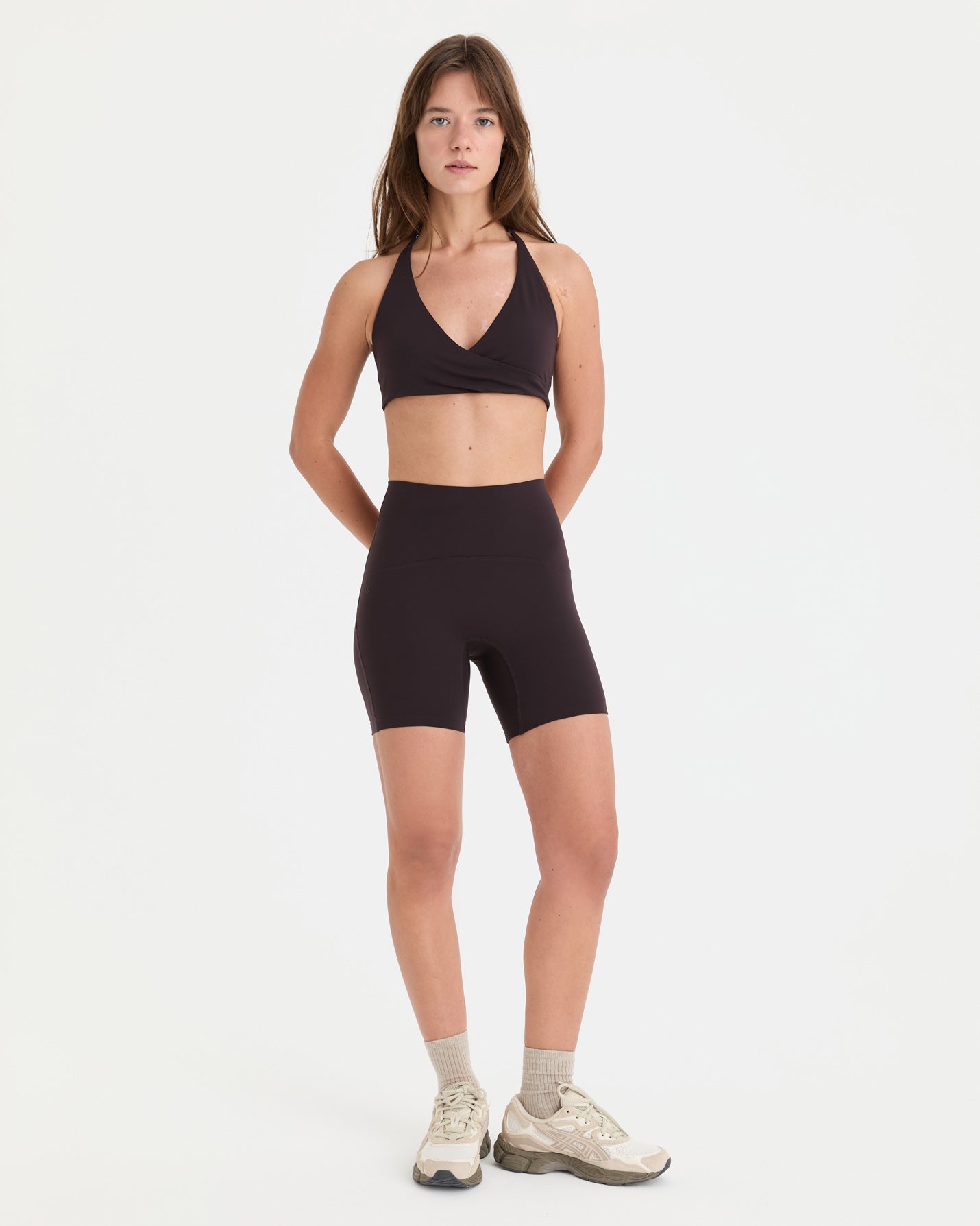 Mürdüm Halter Wrap Motion Bra