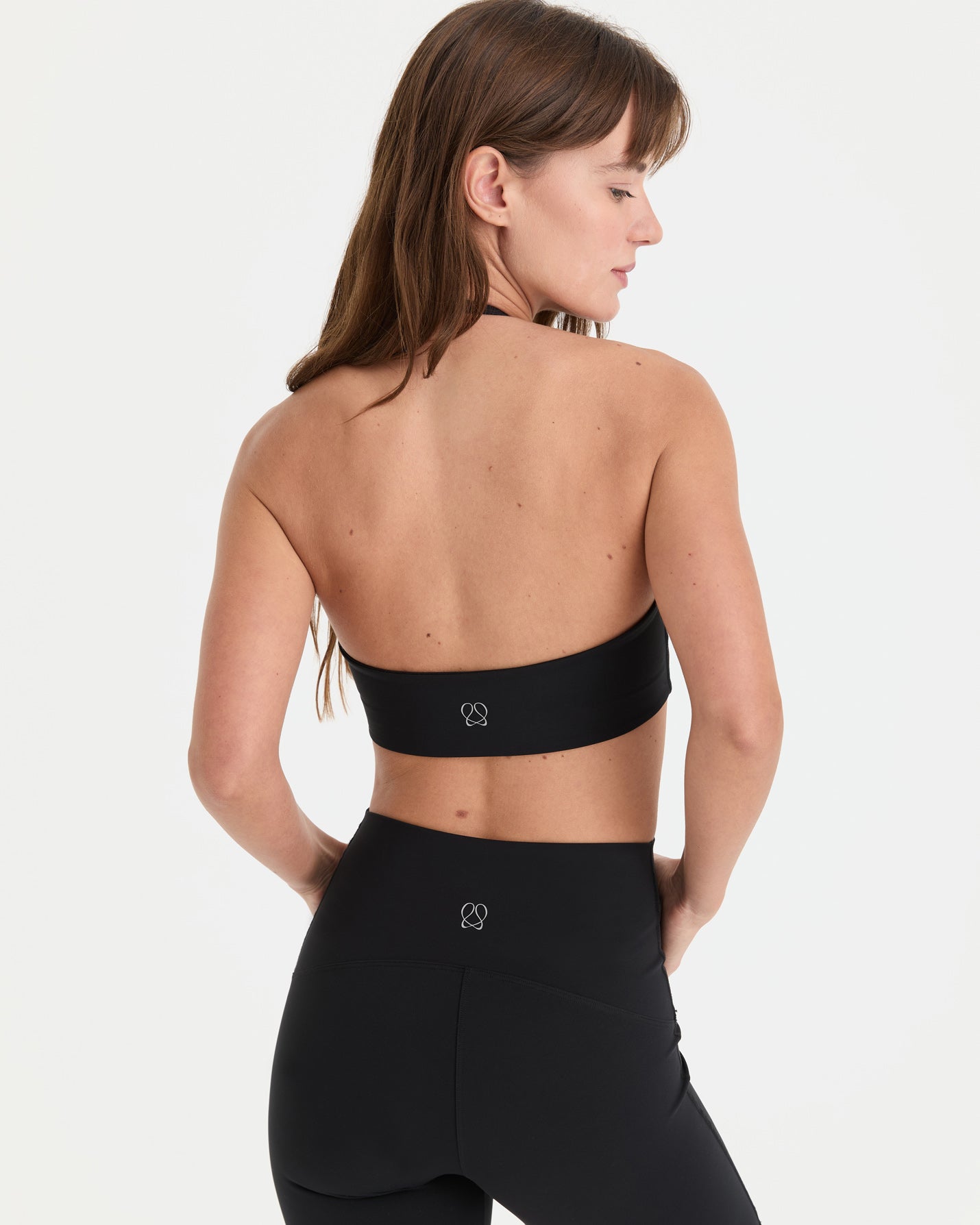 Siyah Halter Wrap Motion Bra