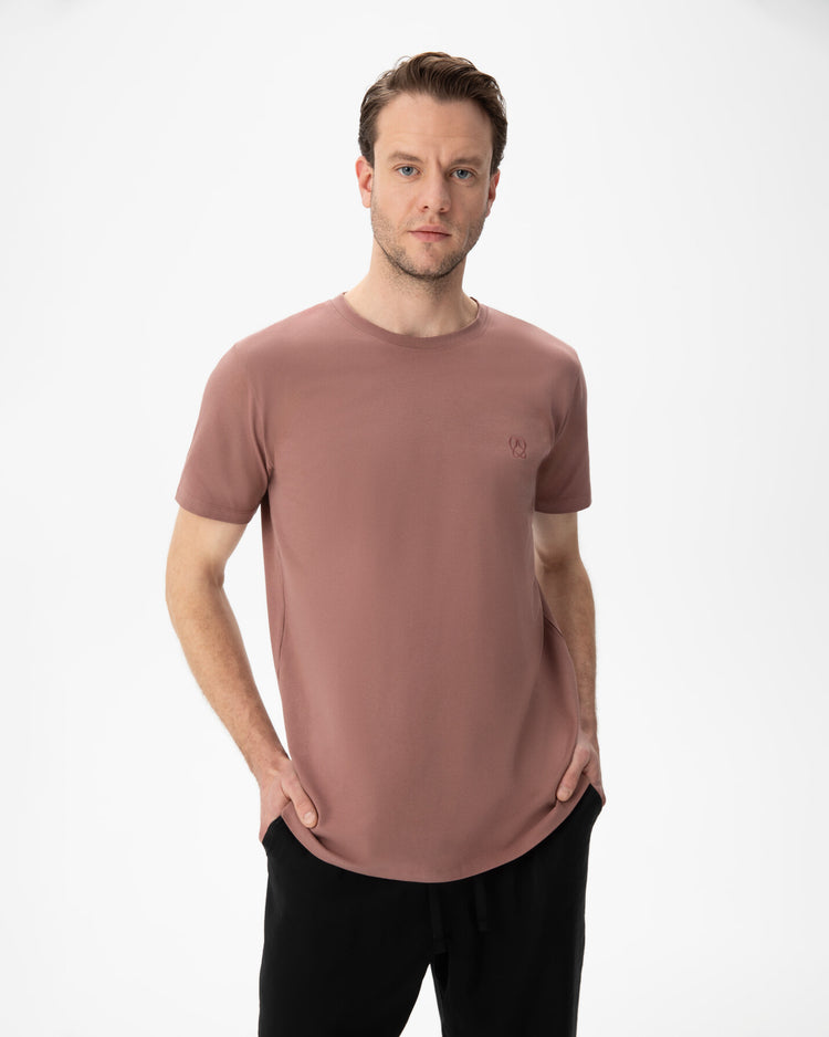 Gül Kurusu Erkek Basic T-Shirt