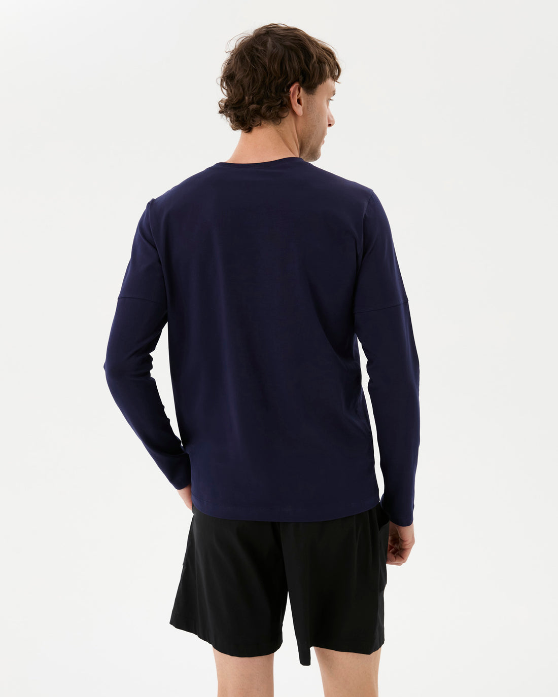 Indigo Erkek Uzun Kollu T-shirt