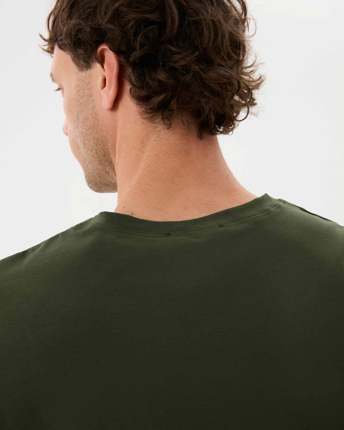 Haki Erkek Oversize T-shirt